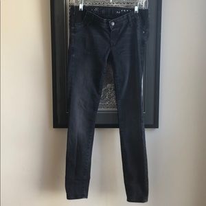 Gap maternity faded black legging jeans, used.